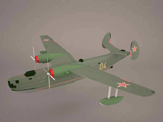 B6MG Madge Hydroplane 3D Model .c4d .max .obj .3ds .fbx .stl .blend 