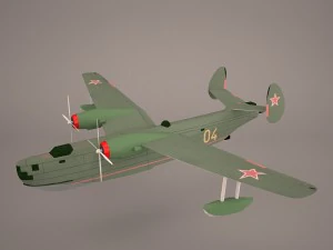 B6MG Madge-watervliegtuig 3D Model