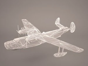 B6MG Madge Hydroplane 3D Model