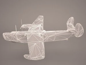 B6MG Madge Hydroplane 3D Model
