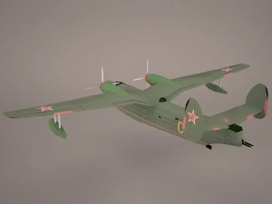 B6MG Madge Hydroplane 3D Model