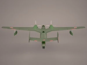 B6MG Madge Hydroplane 3D Model