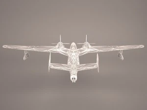 B6MG Madge Hydroplane 3D Model