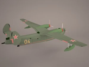 B6MG Madge Hydroplane 3D Model