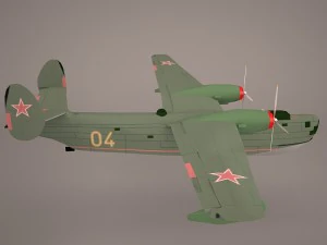 B6MG Madge Hydroplane 3D Model