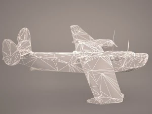 B6MG Madge Hydroplane 3D Model