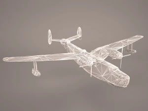 B6MG Madge Hydroplane 3D Model