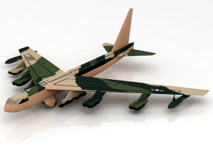 3D Boeing B52 Stratofortress Strategic Bomber 3D Model