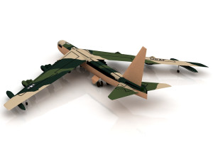 3D Boeing B52 Stratofortress Strategic Bomber 3D Модель