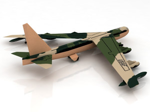 3D Boeing B52 Stratofortress Strategic Bomber 3D Модель