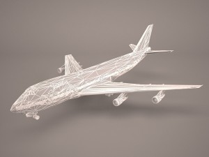 Boeing 747-8i lufthansa 3D Model
