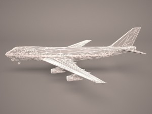 Boeing 747-8i lufthansa 3D Model