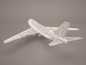 Boeing 747-8i lufthansa 3D Model