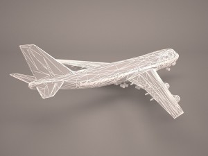 Boeing 747-8i lufthansa 3D Model