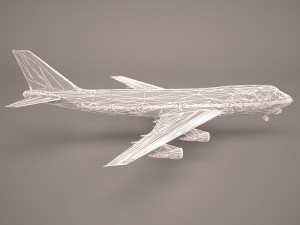 Boeing 747-8i lufthansa 3D Model