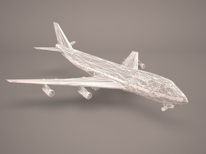 Boeing 747-8i lufthansa 3D Model