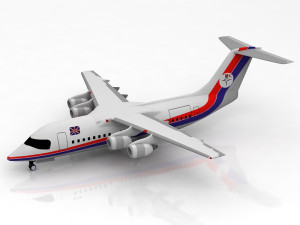 Bae146-300 - rj100 british airways 3D Model