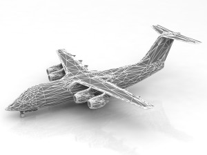 Bae146-300 - rj100 british airways Model 3D