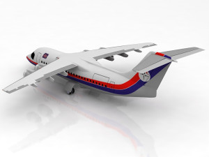 Bae146-300 - rj100 british airways Model 3D