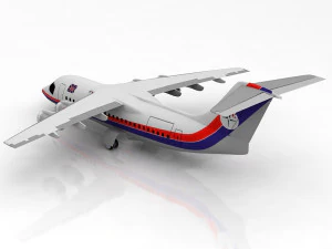 Bae146-300 - rj100 british airways 3D Model