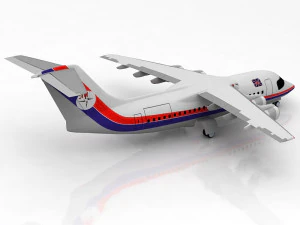 Bae146-300 - rj100 british airways 3D Model