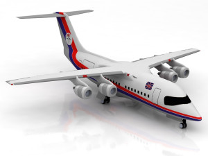 Bae146-300 - rj100 british airways Model 3D
