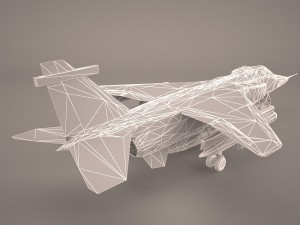 f-16 fighting falcon - israeli Modello 3D