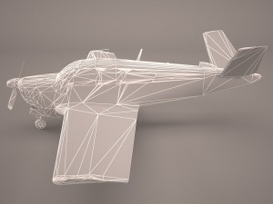 civil utility aircraft beechcraft bonanza s35 v tail 3D मॉडल
