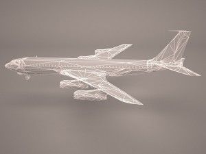 boeing 707-320 ss lufthansa 3D Model
