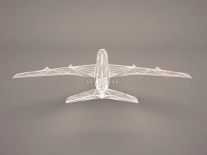 boeing 707-320 ss lufthansa Modello 3D