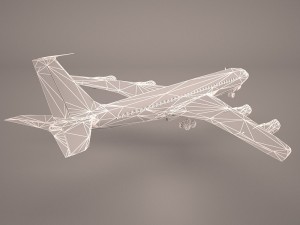 boeing 707-320 ss lufthansa 3D Model