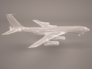 boeing 707-320 ss lufthansa 3D Model