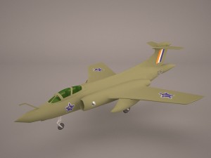 hawker siddely buccaneer s2 Modèle 3D