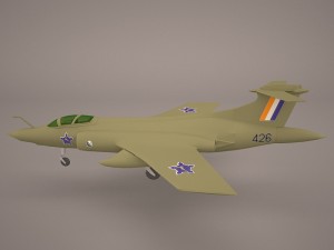 hawker siddely buccaneer s2 3D Model