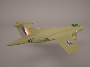 hawker siddely buccaneer s2 3D Model