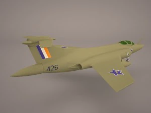 hawker siddely buccaneer s2 3D Model