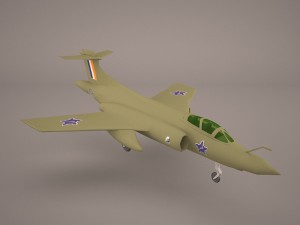 hawker siddely buccaneer s2 3D Model