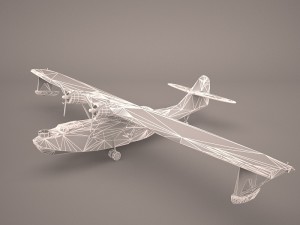 consolidated pby 5 catalina poser vue 3D Model