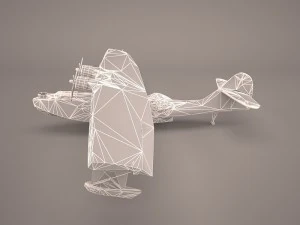 consolidated pby 5 catalina poser vue 3D Model