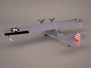 consolidated pby 5 catalina poser vue 3D Model