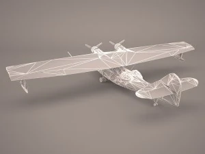 consolidated pby 5 catalina poser vue 3D Model