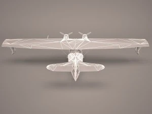 consolidated pby 5 catalina poser vue 3D Model