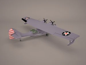 consolidated pby 5 catalina poser vue 3D Model