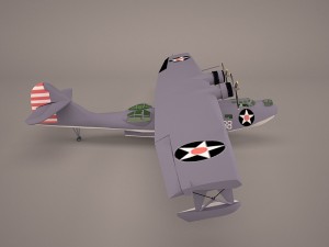 consolidated pby 5 catalina poser vue 3D Model