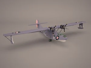 consolidated pby 5 catalina poser vue 3D Model