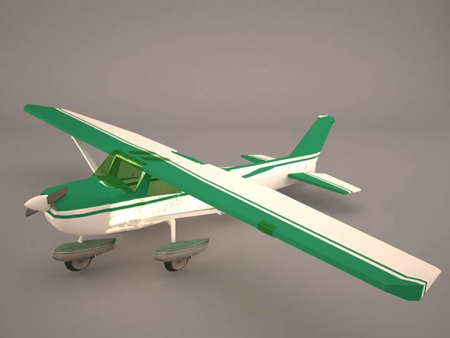 cessna 150 commuter v07 3D Model .c4d .max .obj .3ds .fbx .stl .blend 