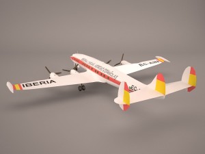 airbus a340-300 iberia Model 3D
