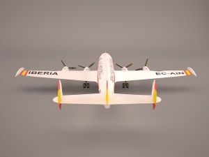 airbus a340-300 iberia Model 3D
