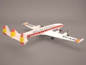 airbus a340-300 iberia Model 3D