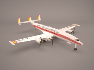airbus a340-300 iberia Model 3D
